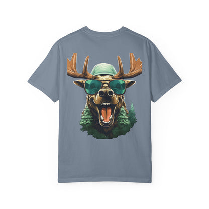 Funny Christmas Moose Garment-Dyed Tee Sunglasses