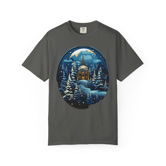 Snow Globe Christmas Heavyweight Tee Winter Village