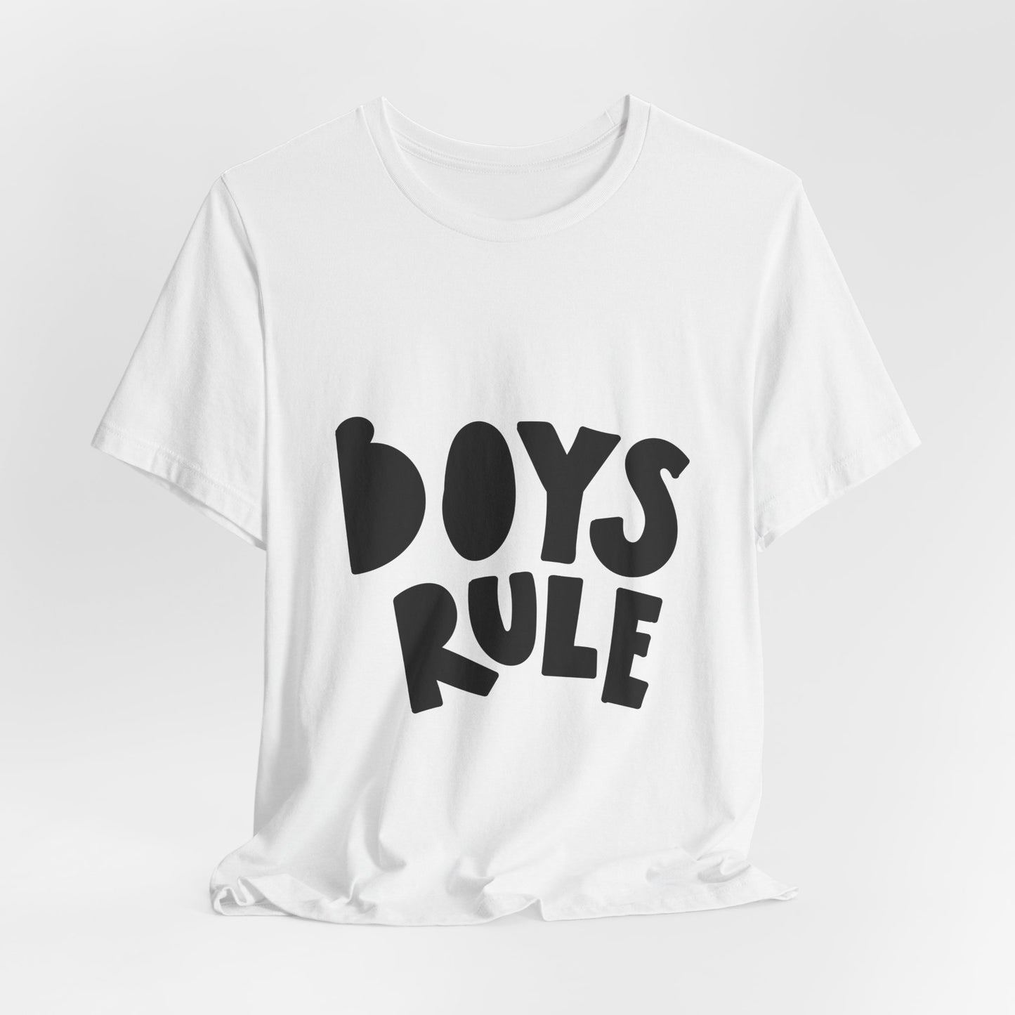 Boys Rule T-Shirt Fun Bold Kids Tee
