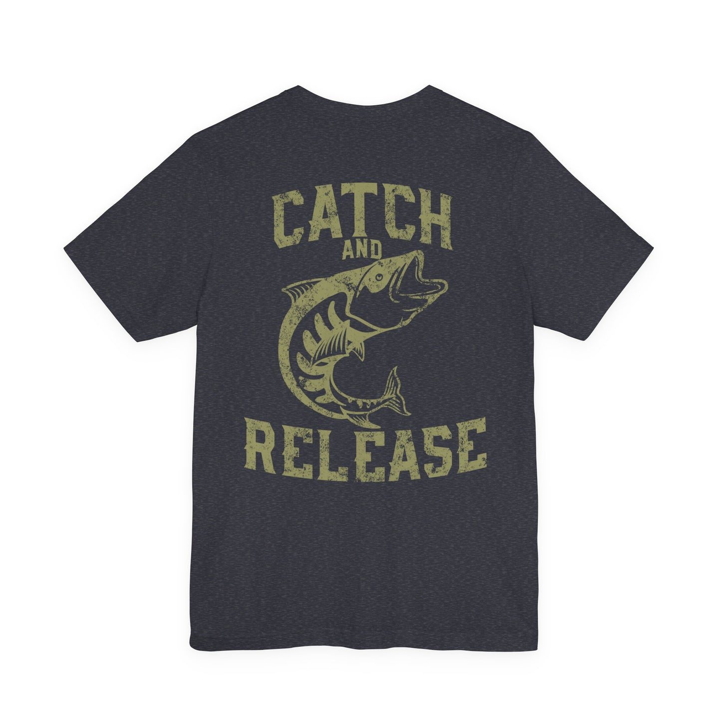 Catch and Release Fishing T-Shirt Retro Bass Tee
