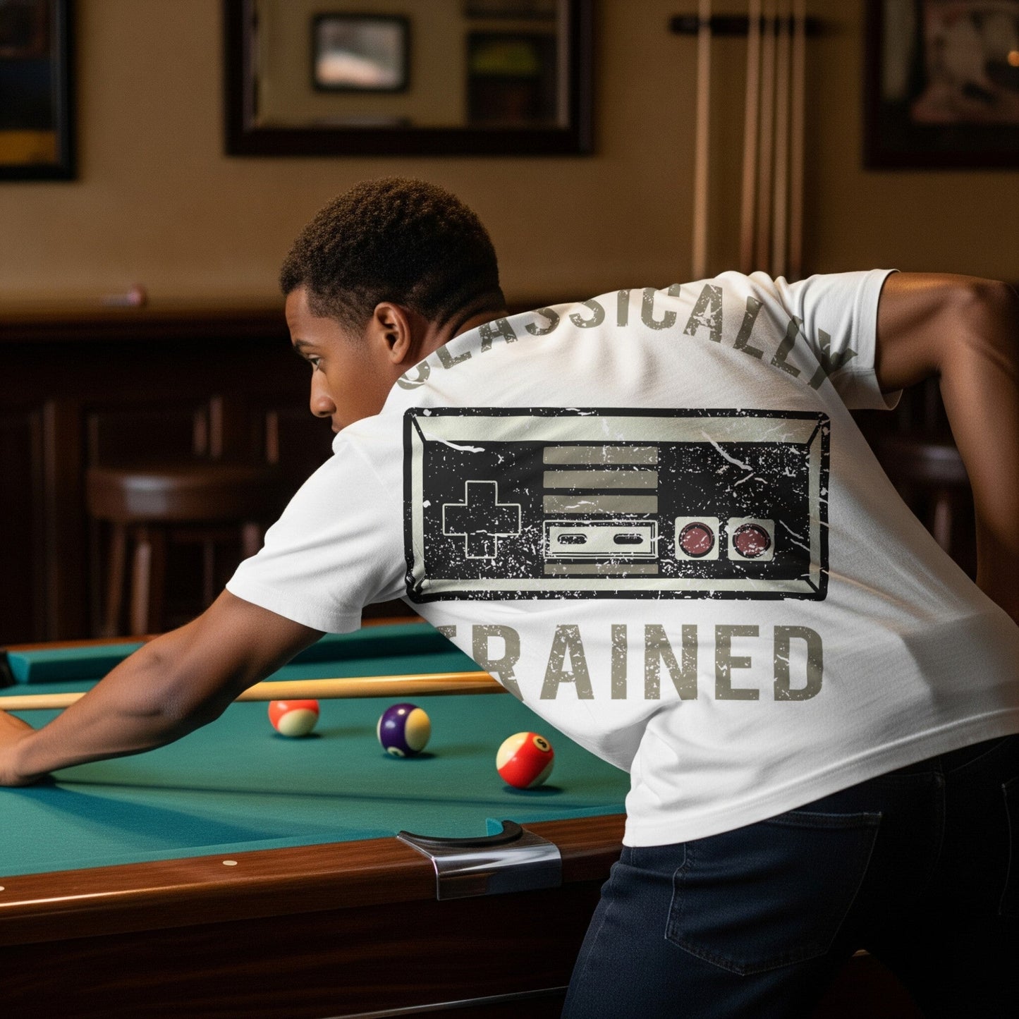 Classically Trained Retro Gamer T-Shirt lifestyle photo