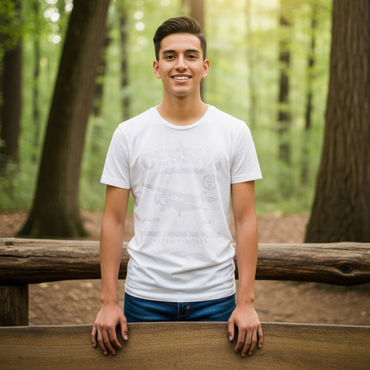 Distressed Aviation Tee for Pilots and Plane Lovers lifestyle photo