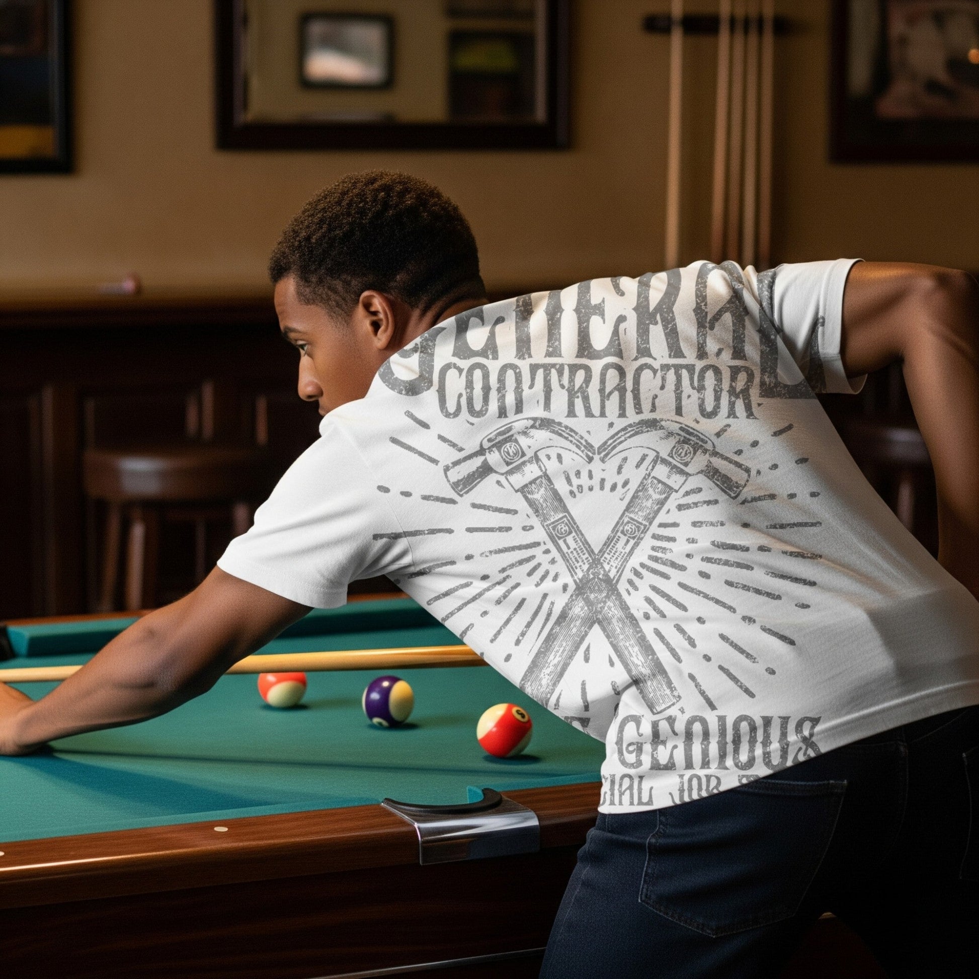 General Contractor Funny T-Shirt Genius Gift lifestyle photo