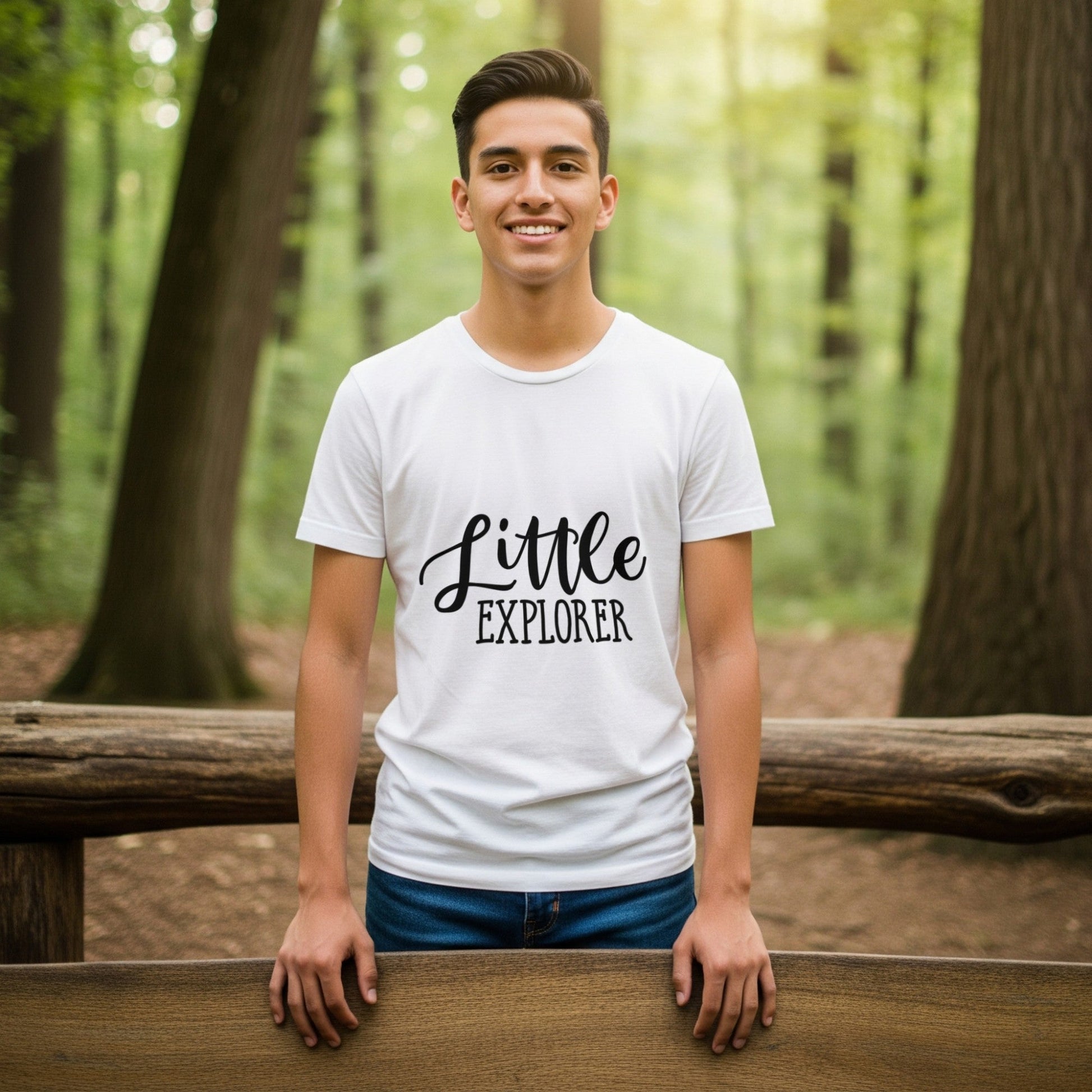 Little Explorer Tee Kids Adventure T-Shirt lifestyle photo